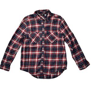 BDG Red and Blue Plaid Button Down Shirt